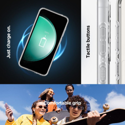 Husa pentru Samsung Galaxy S23 FE - Spigen Ultra Hybrid MagSafe OneTap Ring - Clear - 7