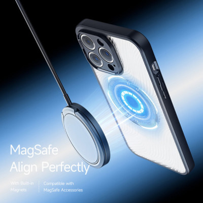 Husa pentru iPhone 13 Pro Max - Dux Ducis Aimo MagSafe Series - Black - 4