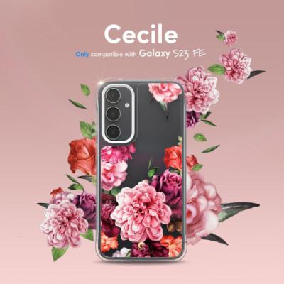 Husa pentru Samsung Galaxy S23 FE - Spigen Cyrill Cecile - Rose Floral - 2