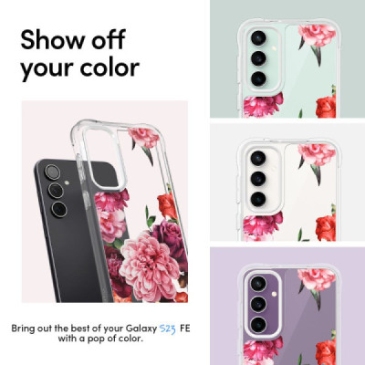 Husa pentru Samsung Galaxy S23 FE - Spigen Cyrill Cecile - Rose Floral - 4