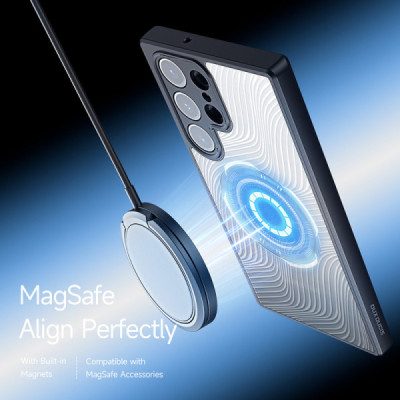 Husa pentru Samsung Galaxy S23 Ultra - Dux Ducis Aimo MagSafe Series - Black - 5