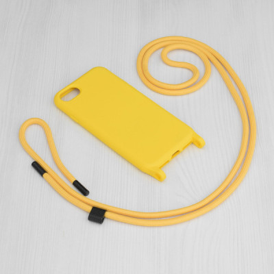 Husa pentru iPhone 7 / 8 / SE 2, SE 2020 / SE 3, SE 2022 - Techsuit Crossbody Lanyard - Yellow - 2