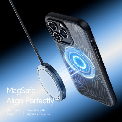 Husa pentru iPhone 15 Pro - Dux Ducis Aimo MagSafe Series - Black - 3