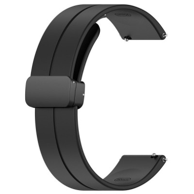 Curea pentru Samsung Galaxy Watch 4/5/Active 2, Huawei Watch GT 3 (42mm)/GT 3 Pro (43mm) - Techsuit Watchband (W011) - Black - 1