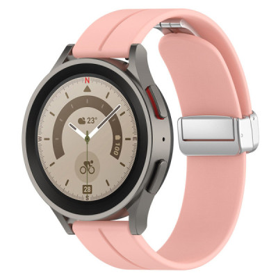 Curea pentru Samsung Galaxy Watch 4/5/Active 2, Huawei Watch GT 3 (42mm)/GT 3 Pro (43mm) - Techsuit Watchband (W011) - Pink - 2