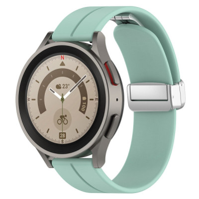 Curea pentru Samsung Galaxy Watch 4/5/Active 2, Huawei Watch GT 3 (42mm)/GT 3 Pro (43mm) - Techsuit Watchband (W011) - Teal Gree