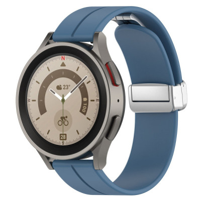 Curea pentru Samsung Galaxy Watch 4/5/Active 2, Huawei Watch GT 3 (42mm)/GT 3 Pro (43mm) - Techsuit Watchband (W011) - Blue - 2
