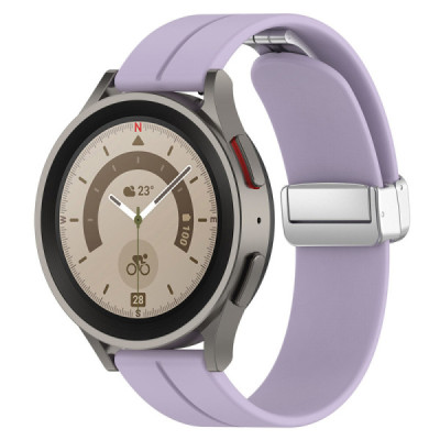Curea pentru Samsung Galaxy Watch 4/5/Active 2, Huawei Watch GT 3 (42mm)/GT 3 Pro (43mm) - Techsuit Watchband (W011) - Purple - 