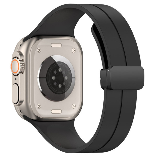 Curea pentru Apple Watch 1/2/3/4/5/6/7/8/9/SE/SE 2 (38/40/41mm) - Techsuit Watchband (W011) - Black