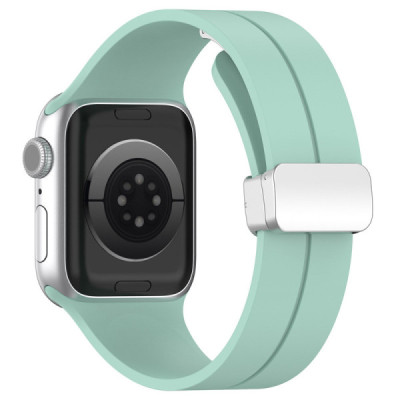 Curea pentru Apple Watch 1/2/3/4/5/6/7/8/9/SE/SE 2 (38/40/41mm) - Techsuit Watchband (W011) - Teal Green - 1