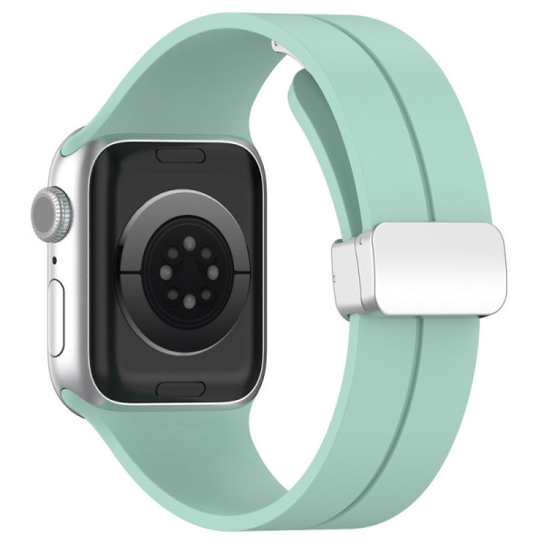 Curea pentru Apple Watch 1/2/3/4/5/6/7/8/9/SE/SE 2 (38/40/41mm) - Techsuit Watchband (W011) - Teal Green