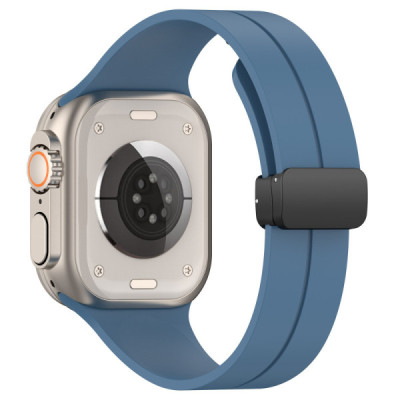 Curea pentru Apple Watch 1/2/3/4/5/6/7/8/9/SE/SE 2 (38/40/41mm) - Techsuit Watchband (W011) - Blue - 1