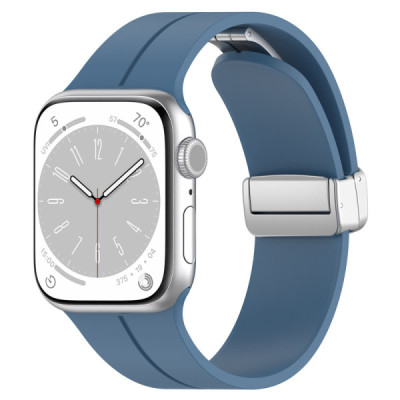 Curea pentru Apple Watch 1/2/3/4/5/6/7/8/9/SE/SE 2 (38/40/41mm) - Techsuit Watchband (W011) - Blue - 2