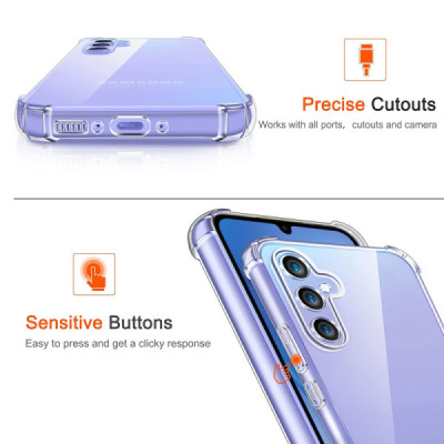 Husa pentru Samsung Galaxy S23 FE - Techsuit Shockproof Clear Silicone - Clear - 3