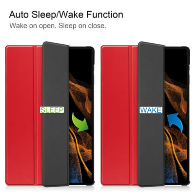Husa pentru Samsung Galaxy Tab S8 Ultra - Techsuit FoldPro - Red - 3