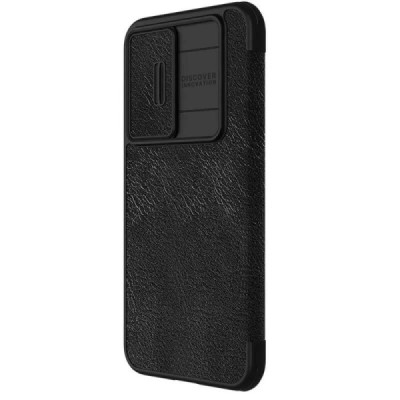 Husa pentru Samsung Galaxy S23 FE - Nillkin Qin Pro Leather Case - Black - 3