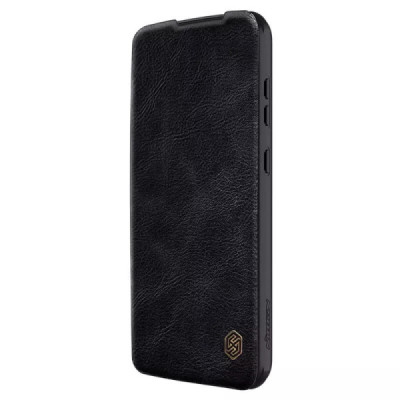 Husa pentru Samsung Galaxy S23 FE - Nillkin Qin Pro Leather Case - Black - 5