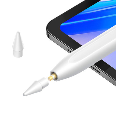 Stylus Pen cu Functiile Palm Rejection si Tilt - Baseus Smooth Writing 2 Series (SXBC060102) - White - 4