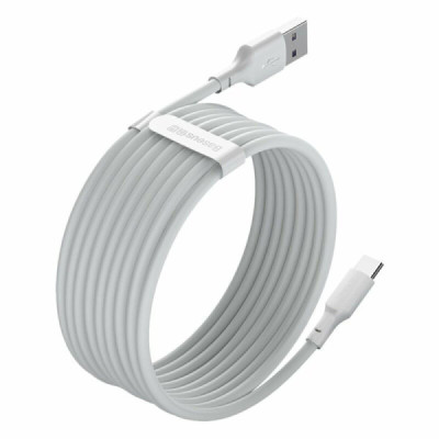 Cablu de Date USB la Type-C, Fast Charging 5A, 40W, 1.5m (set 2) - Baseus (TZCATZJ-02) - White - 2