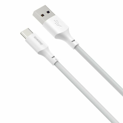 Cablu de Date USB la Type-C, Fast Charging 5A, 40W, 1.5m (set 2) - Baseus (TZCATZJ-02) - White - 3