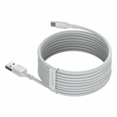 Cablu de Date USB la Type-C, Fast Charging 5A, 40W, 1.5m (set 2) - Baseus (TZCATZJ-02) - White - 4