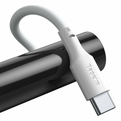 Cablu de Date USB la Type-C, Fast Charging 5A, 40W, 1.5m (set 2) - Baseus (TZCATZJ-02) - White - 5