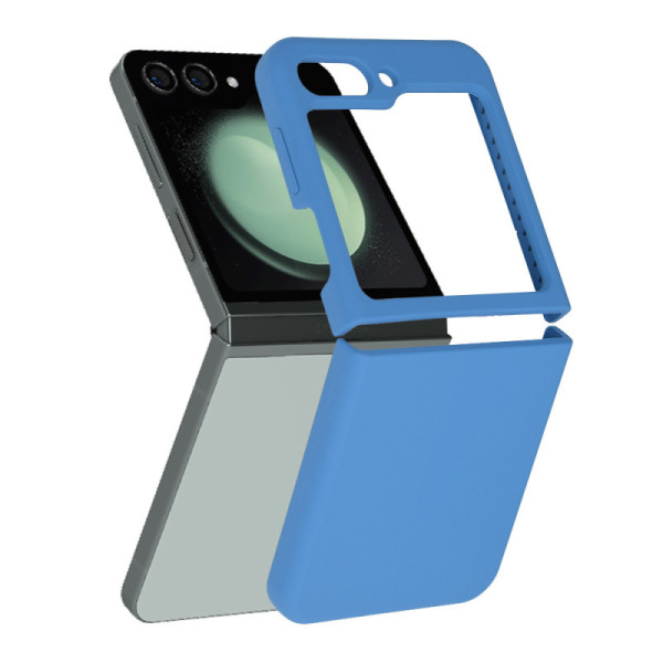 Husa pentru Samsung Galaxy Z Flip5 - Techsuit Soft Edge Silicone - Denim Blue