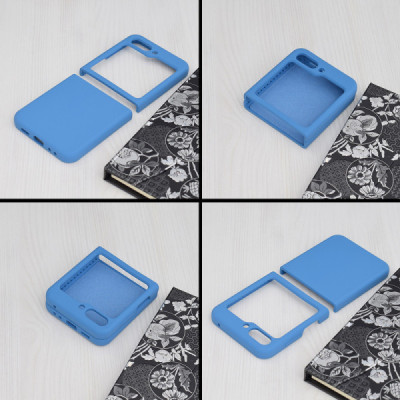 Husa pentru Samsung Galaxy Z Flip5 - Techsuit Soft Edge Silicone - Denim Blue - 2