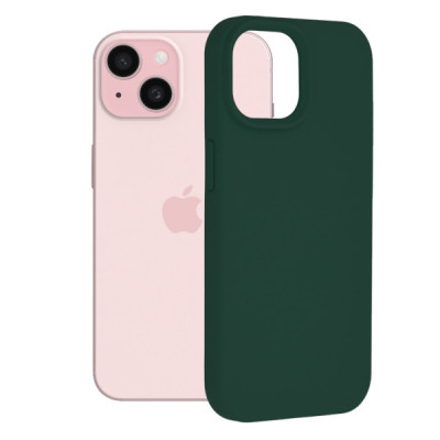 Husa pentru iPhone 15 - Techsuit Soft Edge Silicone - Dark Green - 1