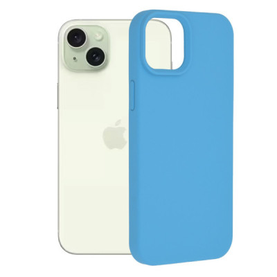 Husa pentru iPhone 15 Plus - Techsuit Soft Edge Silicone - Denim Blue - 1