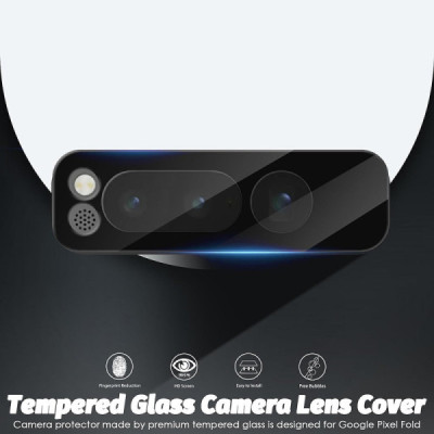 Folie Camera pentru Google Pixel Fold - Techsuit Full Camera Glass - Black - 5