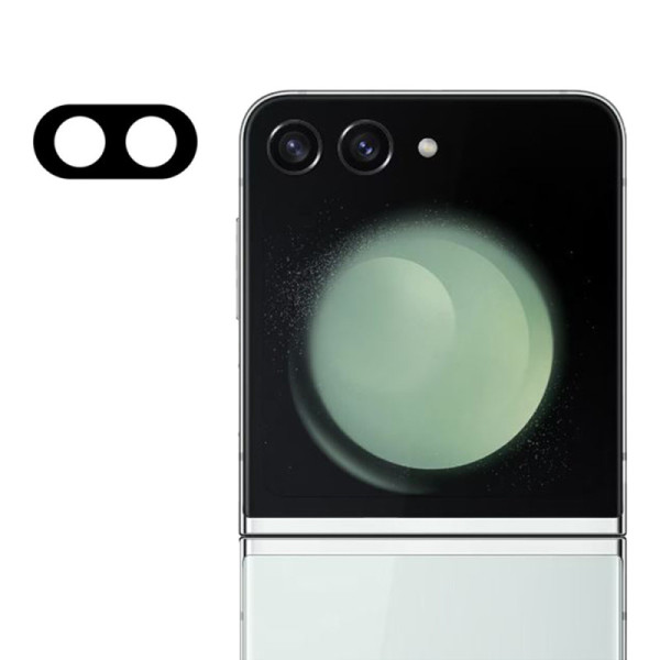 Folie Camera pentru Samsung Galaxy Z Flip5 - Techsuit Full Camera Glass - Black