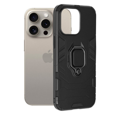Husa pentru iPhone 15 Pro Max - Techsuit Silicone Shield - Black - 1