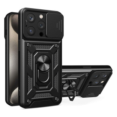 Husa pentru iPhone 15 Pro - Techsuit CamShield Series - Black - 1