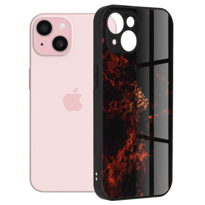 Husa pentru iPhone 15 - Techsuit Glaze Series - Red Nebula - 1