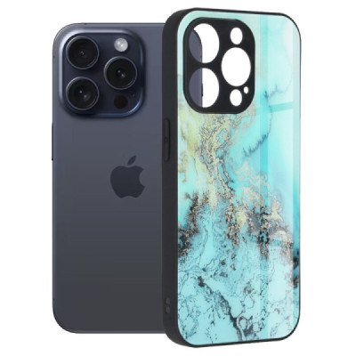 Husa pentru iPhone 15 Pro - Techsuit Glaze Series - Blue Ocean - 1