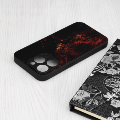 Husa pentru iPhone 15 Pro Max - Techsuit Glaze Series - Red Nebula - 3