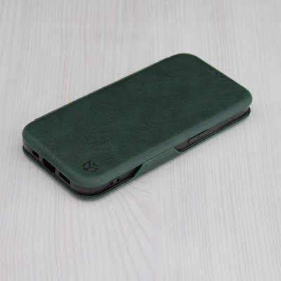 Husa pentru iPhone 15 Plus Techsuit Safe Wallet Plus, Green - 6