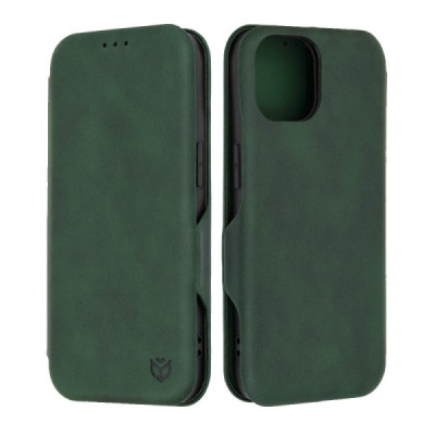 Husa pentru iPhone 15 Techsuit Safe Wallet Plus, Green - 1