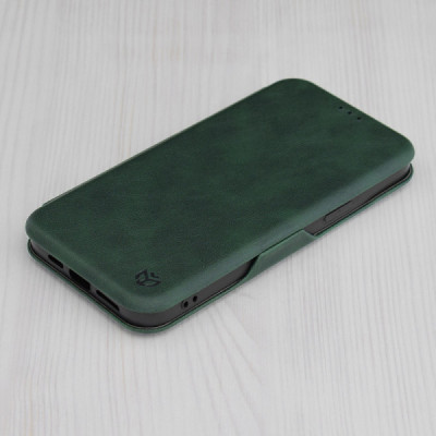 Husa pentru iPhone 15 Pro Techsuit Safe Wallet Plus, Green - 5