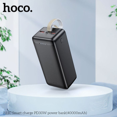 Baterie Externa 2x USB, Type-C, Micro-USB, PD30W, 40000mAh - Hoco Smart (J111C) - Black - 4