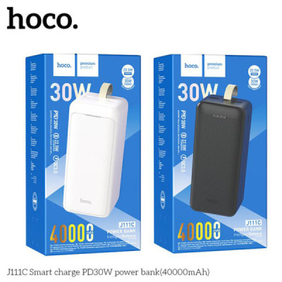 Baterie Externa 2x USB, Type-C, Micro-USB, PD30W, 40000mAh - Hoco Smart (J111C) - Black - 7