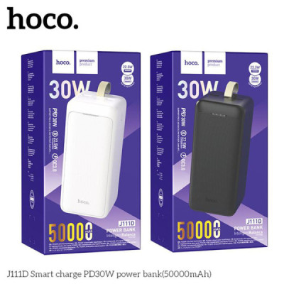 Baterie Externa 2x USB, Type-C, Micro-USB, PD30W, 50000mAh - Hoco Smart (J111D) - Black - 7