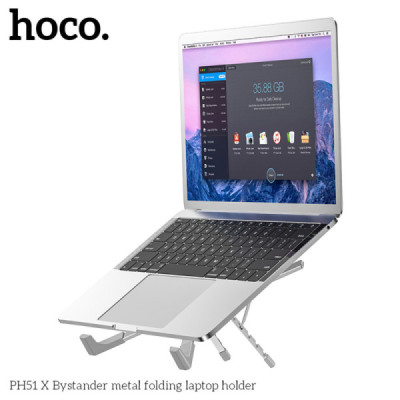 Suport pentru Laptop, max. 15.6" - Hoco X Bystander (PH51) - Metal Gray - 5