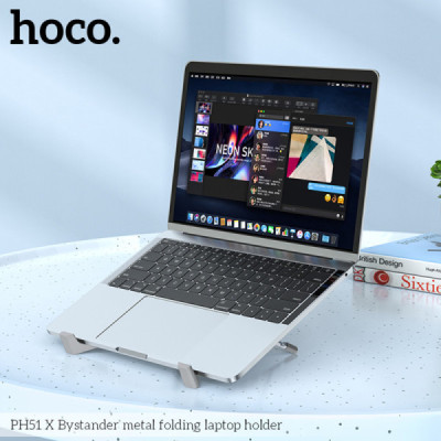 Suport pentru Laptop, max. 15.6" - Hoco X Bystander (PH51) - Metal Gray - 6