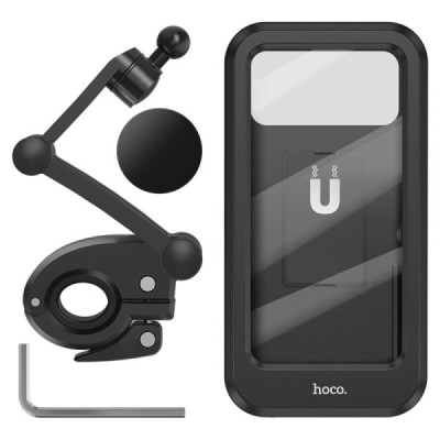 Suport pentru Bicicleta, Smartphone-uri 4.5 - 7 inch, IPX4 - Hoco Rider (CA101) - Black - 5