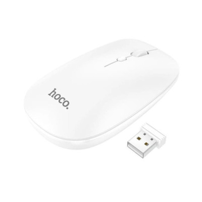 Mouse Wireless 2.4G, 800/1200/1600 DPI - Hoco (GM15) - White - 1