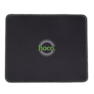 Mousepad din Cauciuc si Material Textil, 200 x 240 x 2mm - Hoco Smooth (GM20) - Black - 1