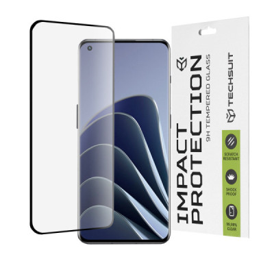 Folie pentru OnePlus 10 Pro/11/11R/Ace 2/Ace 2 Pro/Find X5 Pro - Techsuit 111D Full Cover / Full Glue Glass / 3D Curved Screen -