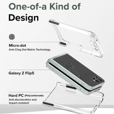 Husa pentru Samsung Galaxy Z Flip5 - Ringke Slim - Black - 3